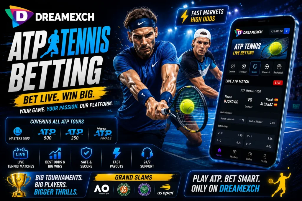 ATP Tennis Betting on Dreamexch