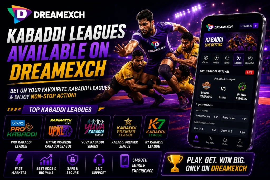 Kabaddi Leagues Available on Dreamexch