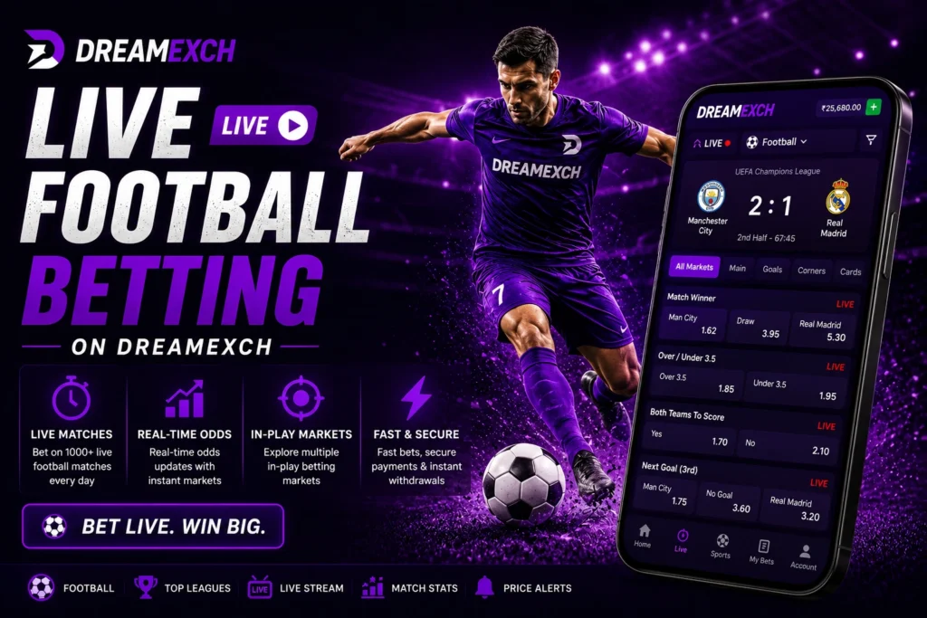 Live Football Betting on Dreamexch