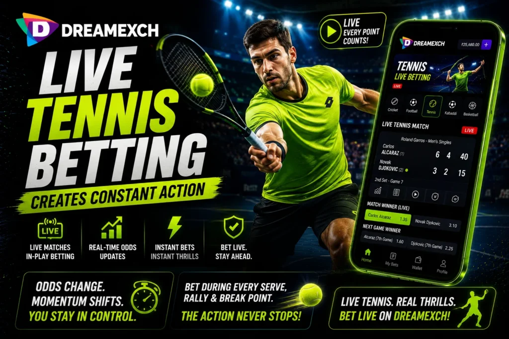 Live Tennis Betting Creates Constant Action