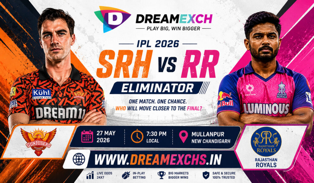 SRH vs RR Eliminator Dreamexch IPL 2026 Prediction